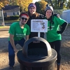 Bowdoin Green Athletics and Sustainable Bowdoin work together to compost waste from Bowdoin's Homecoming football game