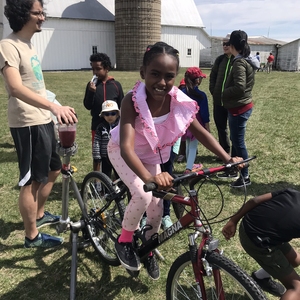 Making Bike Powered Smoothies on Earth Day