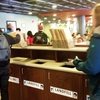 Plastic bags formerly available in the Atrium, a popular campus food court, were replaced with paper bags -- a more sustainable and recyclable option -- in January 2016.