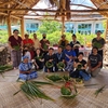 Honolulu Community College: Micronesian weaving class to create sustainable plates and baskets