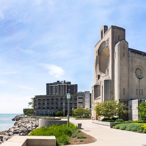 Loyola's Lake Shore Campus Chapel on the shores of Lake Michigan