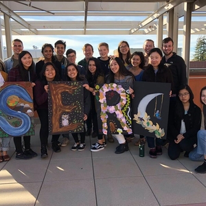 All staff team photo taken Spring 2018 SERC Student Staff Retreat