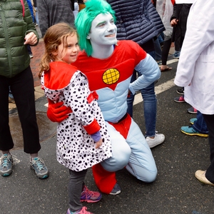 Captain Planet joins The GREEN Program Team for the Philadelphia Science March