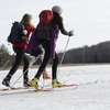 Cross country skiing is one of many uses of the lands conserved by Middlebury College
