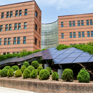 Peacock Hall photovoltaic array