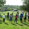 The 2019 Kentucky Campus Sustainability Summit began with a practice of presence mindfulness exercise.