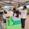 College Corps Fellows at the Sustainability outreach table talk to their peers about the importance of recycling right on America Recycles Day. Students participated in a sorting activity, all while learning how to properly recycle on campus. Stan State Sustainability tables at Warrior Wednesday, a weekly outreach event for the campus community to learn about different departments and other activities.