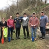 Cazenovia College's Environmental Club ready to plant shrub seedlings in the Willow Patch