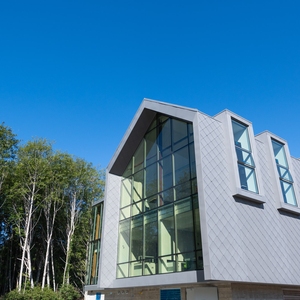 Heritage building re-envisioned, modernized and integrated with a 21st-century addition to become an energy-efficient and sustainable living laboratory