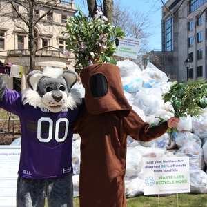 Northwestern Promotes Recycling during Earth Month