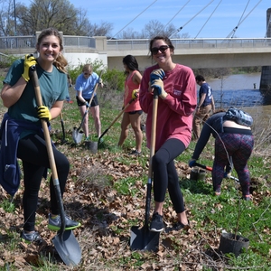 Ohio State's "Seeds of Service" brought out hundreds to clean, plant and celebrate