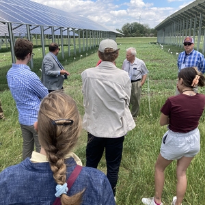 Community tour of UMN Morris 240kW solar PV agrivoltaic field