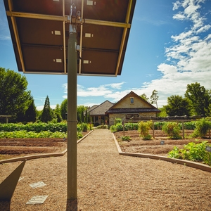 Solar tracker at Furman Farm