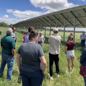 Community tour of UMN Morris 240kW solar PV agrivoltaic field