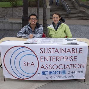 Student club Sustainable Enterprise Association-Net Impact Chapter-tables at Springfest