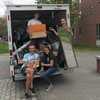 Bowdoin College EcoReps help collect unwanted goods for reuse during Move Out.