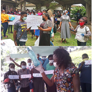 CVE 100 students, University of Buea: Cerebration of World Earth Day 2021