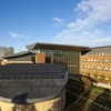 4,000 square feet of solar cells provide roughly 8% of the Business Instructional Facility’s energy needs. These and other rooftop solar installations reduce campus emissions.