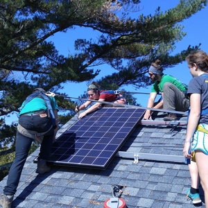 Bates College Students Install Solar