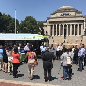 Columbia University transitions to electric intercampus buses to reduce emissions by 70%