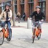 Wesleyan students enjoy the new Wesleyan bikeshare program with Spin