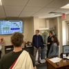 UMN Morris intern giving a tour of the new Morris Water Treatment Plant