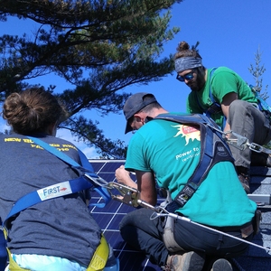 Bates College Students Install Solar