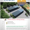 Solar panels on Shuford Stadium Parking Lot, Catawba College