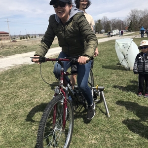 Making Bike Powered Smoothies on Earth Day