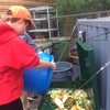 Student Workers Pulping Food Waste for On-site  Composting