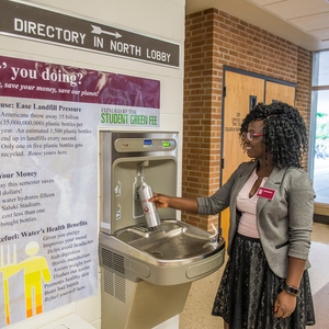 Southern Illinois University water bottle fill stations