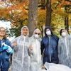 Lehigh students pose after completing the waste audit for Campus Sustainability Day