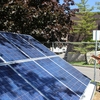 An Engineering Technology student monitors a solar panel as part of the Mohawk Energy Research Centre (MERC).