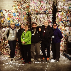 RRC Staff at the tour of our Recycling Hauler's facility