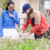 Students teaching students about the role of native plants on Creighton's campus