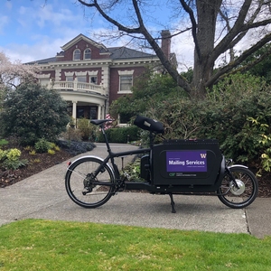 University of Washington mailing delivery e-bike program