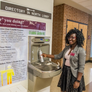 Southern Illinois University water bottle fill stations