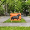 Social Distancing Tiger Sign at Princeton University