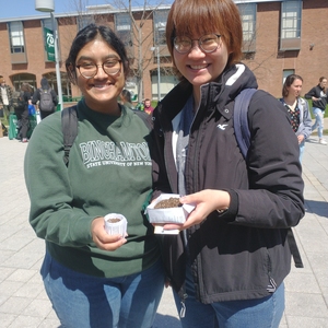 Sustainability Hub table at the Binghamton University Earth Day Festival