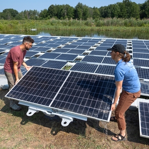 Scientists study solar panel-topped ponds