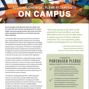 Avoiding Chemical Flame Retardants on Campus