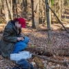 Environmental Studies Student Collecting Lead Litter in Nature Preserve