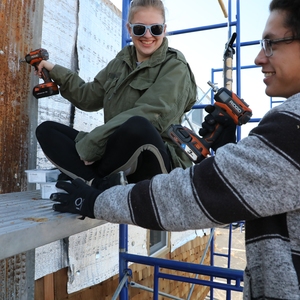 JCCC Students Work to Complete Tiny House Project