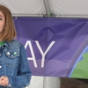 UW student Veronica Guenther, the Campus Sustainability Fund outreach coordinator, was the master of ceremonies for the University of Washington's Earth Day celebration.