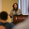 Elon University President Connie Ledoux Book discusses the importance of mental wellness at a two-day Mental Health Summit that marked the launch of the Act-Belong-Commit framework at the university.