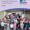 Staffing Survey Report Cover - Over 40 higher education sustainability professionals gathered at the Pendle Hill Retreat Center near Philadelphia, Pennsylvania to participate in AASHE’s 2017 Sustainability Professionals Retreat.