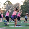 Wellbeing yoga class at The University of Queensland