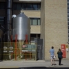 This silo on UWinnipeg’s main campus stores pellets used in the school’s new biomass heating system.  The system runs on locally-sourced wood pellets that are fed into two 100 kW boilers in the basement of Ashdown Hall. Biomass has been on the University’s radar since 2015 and a partnership with Manitoba Hydro has helped make it a reality through funding and developmental support. The new system iwill take UWinnipeg half way to its goal of meeting 5% of energy needs with alternative renewables.