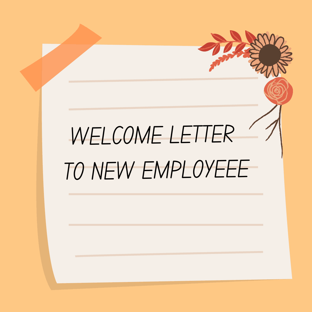 How To Write A Welcome Letter To New Employee