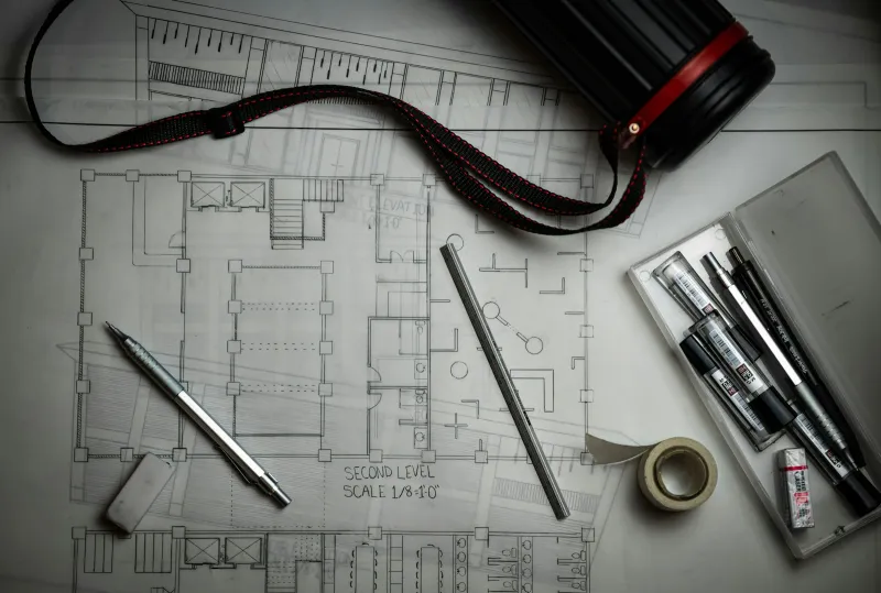 Foto de Planos arquitectónicos de vivienda